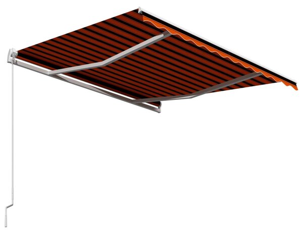Tenda na ručno uvlačenje 300 x 250 cm narančasto-smeđa - Šarena / 300 x 250 cm