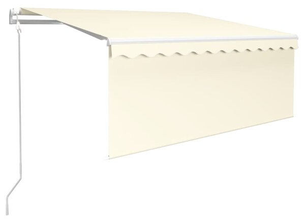 Automatska tenda na uvlačenje s roletom 3,5 x 2,5 m krem - Krema / 3.5 x 2.5 m
