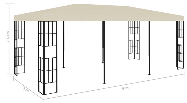 Sjenica 3 x 6 m krem - Krema / 3 x 6 m