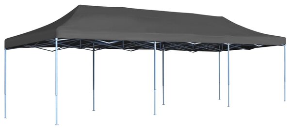 Sklopivi šator za zabave 3 x 9 m antracit - Antracitno siva / N/A