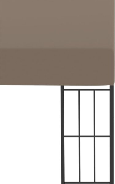 Zidna sjenica od tkanine 4 x 3 m smeđe-siva - Tupe / 4 x 3 m