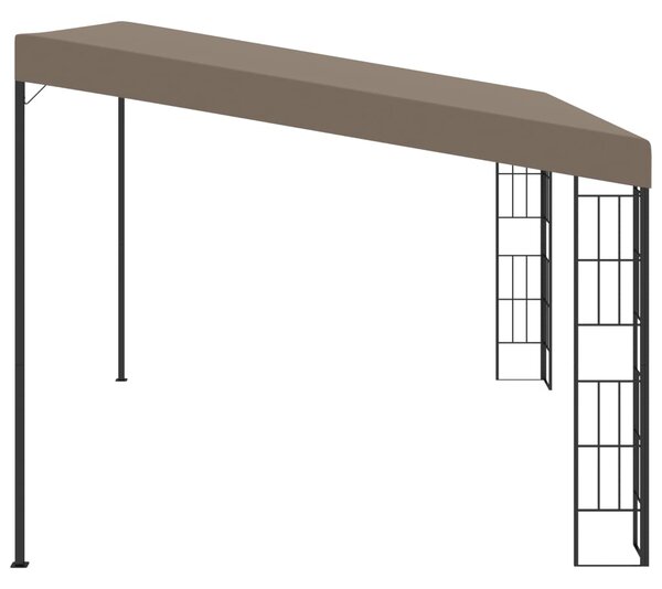 Zidna sjenica od tkanine 4 x 3 m smeđe-siva - Tupe / 4 x 3 m
