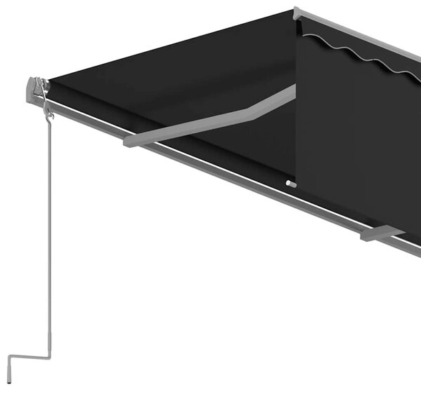 Tenda na ručno uvlačenje s roletom 4,5 x 3 m antracit - Antracitno siva / 4.5 x 3 m