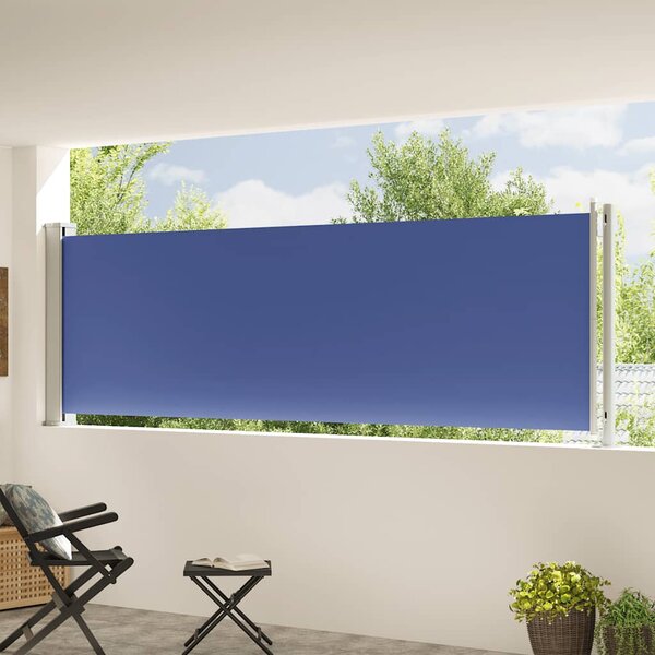 Uvlačiva bočna tenda za terasu 117 x 600 cm plava - Plava / 117 x 600 cm