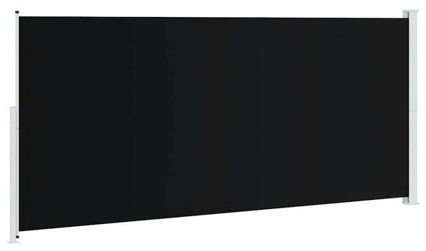 Uvlačiva bočna tenda za terasu 220 x 500 cm crna - Crna / 220 x 500 cm