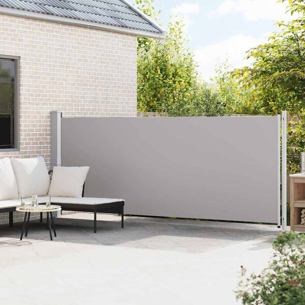 Uvlačiva bočna tenda za terasu 600 x 160 cm siva - Siva / 160 x 600 cm