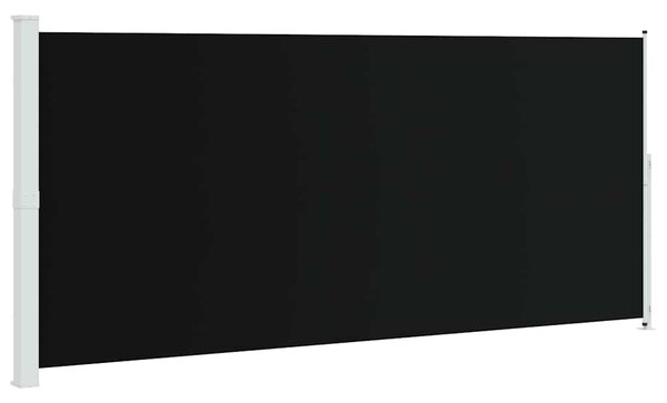 Uvlačiva bočna tenda za terasu 220 x 500 cm crna - Crna / 220 x 500 cm