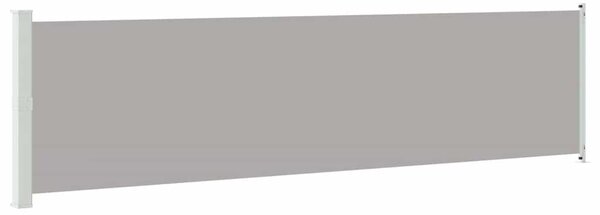 Uvlačiva bočna tenda za terasu 600 x 160 cm siva - Siva / 160 x 600 cm