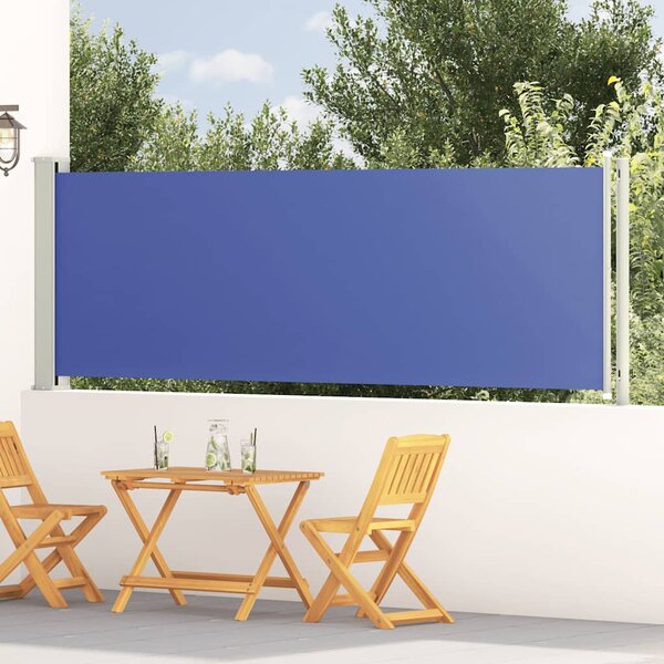 Uvlačiva bočna tenda za terasu 117 x 600 cm plava - Plava / 117 x 600 cm