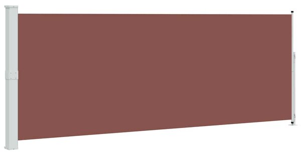 Uvlačiva bočna tenda za terasu 180 x 500 cm smeđa - Smeđa / 180 x 500 cm