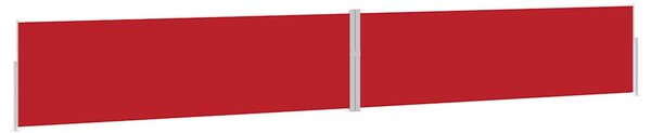 Uvlačiva bočna tenda za terasu 170 x 1200 cm crvena - Crvena / 170 x 1200 cm