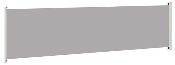 Uvlačiva bočna tenda za terasu 600 x 160 cm siva - Siva / 160 x 600 cm