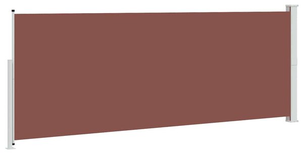 Uvlačiva bočna tenda za terasu 180 x 500 cm smeđa - Smeđa / 180 x 500 cm