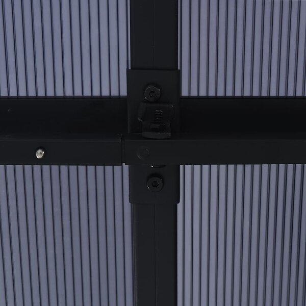 Sjenica sa zastorom 405 x 294 x 244 cm antracit - Antracitno siva