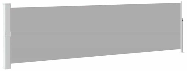 Uvlačiva bočna tenda za terasu 140 x 500 cm siva - Siva / 140 x 500 cm