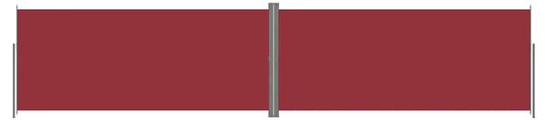 Uvlačiva bočna tenda crvena 220 x 1000 cm - Crvena / 220 x 1000 cm