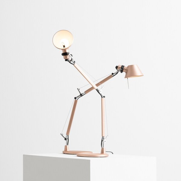 Artemide Stolna lampa Tolomeo Micro, bakar, Bakar, Dnevni boravak/blagovaonica, Aluminij