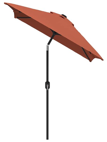 Vanjski suncobran s metalnim stupom 300 x 200 cm terakota - Smeđa / N/A