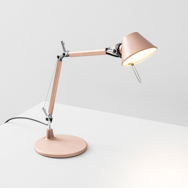 Artemide Stolna lampa Tolomeo Micro, bakar, Bakar, Dnevni boravak/blagovaonica, Aluminij