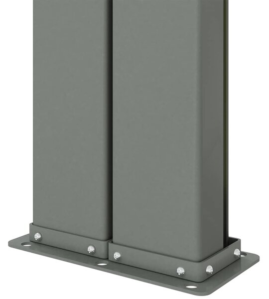 Uvlačiva bočna tenda crvena 220 x 1000 cm - Crvena / 220 x 1000 cm
