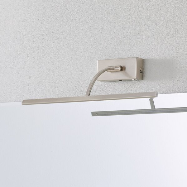 Freelight LED zidna svjetiljka Matisse, širina 45 cm, srebrna, prigušiva, Metalik, Dnevni boravak/blagovaonica, Metal