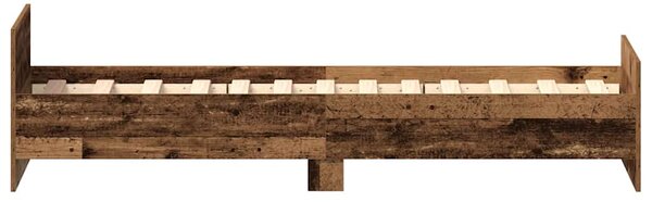 Okvir kreveta bez madraca staro drvo 75x190 cm - Smeđa / 75 x 190 cm