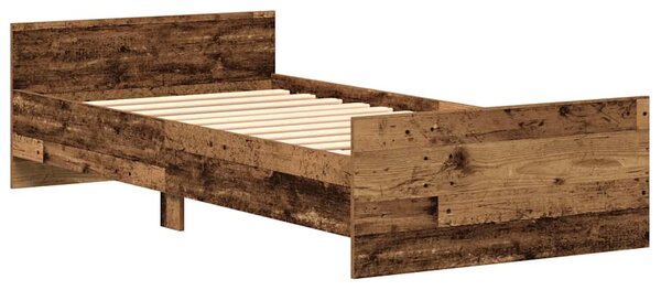 Okvir kreveta bez madraca staro drvo 75x190 cm - Smeđa / 75 x 190 cm