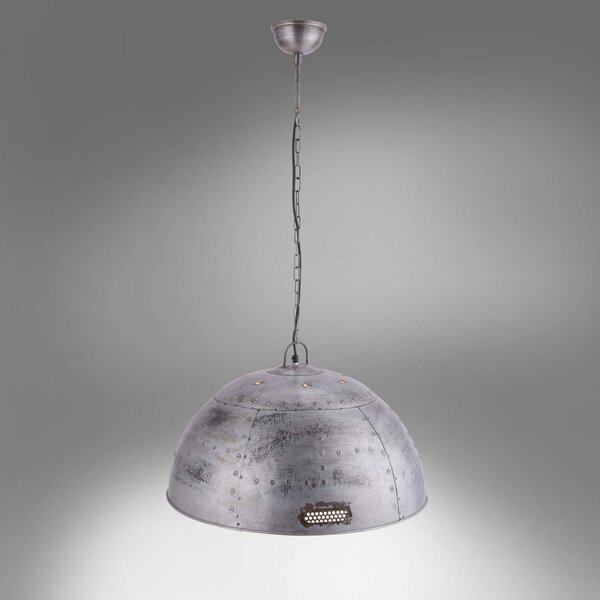 JUST LIGHT. GmbH Efektna industrijska viseća lampa Gabriel Ø 60 cm, prigušiva, Metalik, Dnevni boravak/blagovaonica, Metal