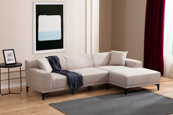 Atelier Del Sofa Kutna garnitura, Bijela, Petra R Corner - White