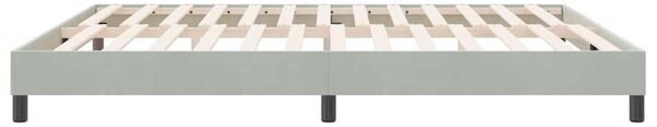 Box Spring krevet bez madraca svijetlo sivi 180x210 cm samt - Siva / 180 x 210 cm
