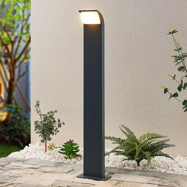Lucande LED putna svjetiljka Tinna, 80 cm, antracit, IP65, Crno, Aluminij