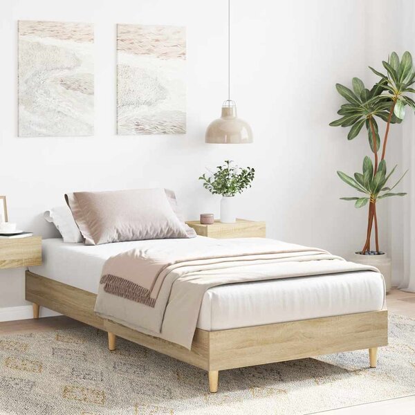 Okvir kreveta bez madraca sonoma hrast 75x190 cm - Smeđa / 75 x 190 cm