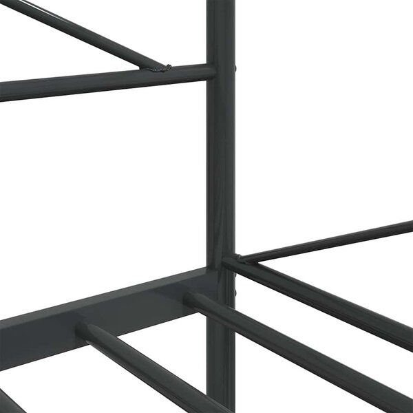 Dnevni krevet bez madraca crni 107x203 cm čelik - Crna / 107 x 203 cm