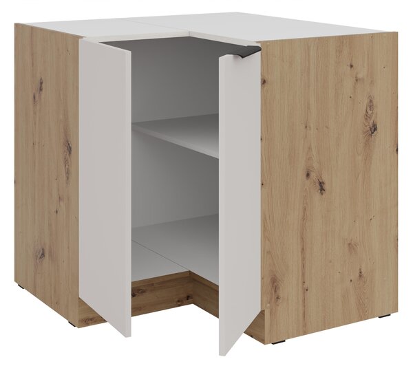 Kutni donji kuhinjski ormarić Sayla 90x90 DN 2F BB (kašmir + hrast artisan)