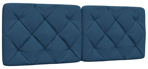 Krevet s madracem plavi 140 x 190 cm od tkanine - Plava / 140 x 190 cm