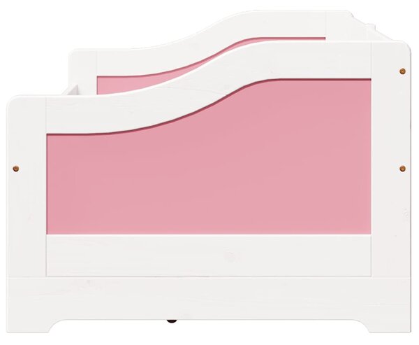 Dnevni krevet s 3 ladice bez madraca IRUN bijelo&roza 90x200 cm - Ružičasti / N/A