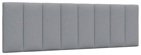 Krevet s madracem Hanko svjetlosiva 160x200 cm tkanina - Siva / 160 x 200 cm