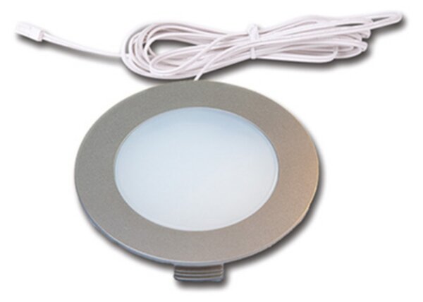 Hera Ugradna svjetiljka FR 78-LED set od 3 kom toplo bijele boje, Metalik, Dnevni boravak/blagovaonica, Plastika, Montaža namještaja