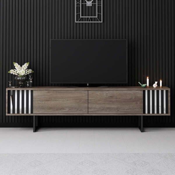 Zondo.hr TV stolić/ormarić Chromonise (orah + crna). Akcija -31%. 1121621