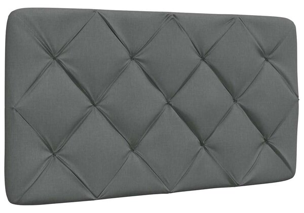 Krevet s madracem tamnosivi 90x200 cm od tkanine - Siva / 90 x 200 cm