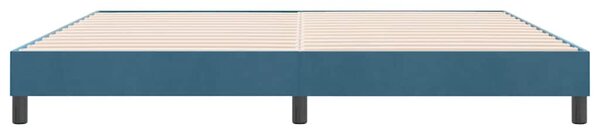 Box Spring krevet bez madracem tamnoplavi 180x220 cm baršun - Plava / 180 x 220 cm