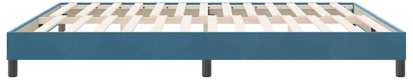 Box Spring krevet bez madracem tamnoplavi 180x220 cm baršun - Plava / 180 x 220 cm