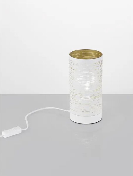 ZANE STOLNA LAMPA E14 /IP20/BIJELA/ZLATNA NL9155901
