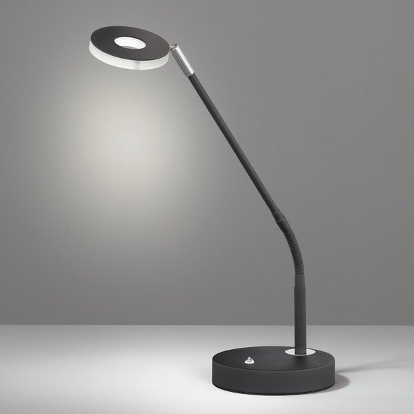 Dent LED stolna svjetiljka, dimabilna, CCT, 6W, crna
