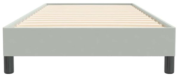 Box Spring krevet bez madracem svijetlo sivi 80x220 cm samt - Siva / 80 x 220 cm