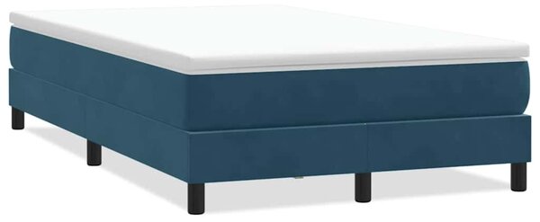 Box Spring krevet bez madraca tamnoplavi 120x210 cm samt - Plava / 120 x 210 cm