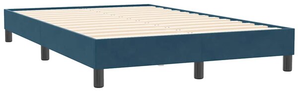 Box Spring krevet bez madraca tamnoplavi 120x210 cm samt - Plava / 120 x 210 cm