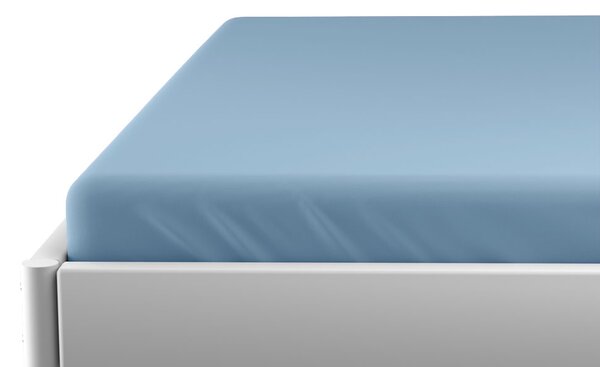 Jersey plahta za dječiji krevetic plava 70 x 140 cm