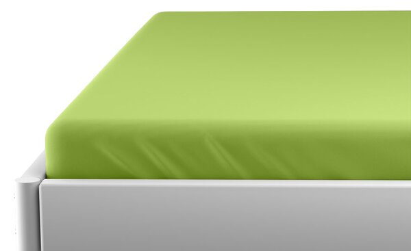 Jersey plahta za dječiji krevetic zelena 60 x 120 cm