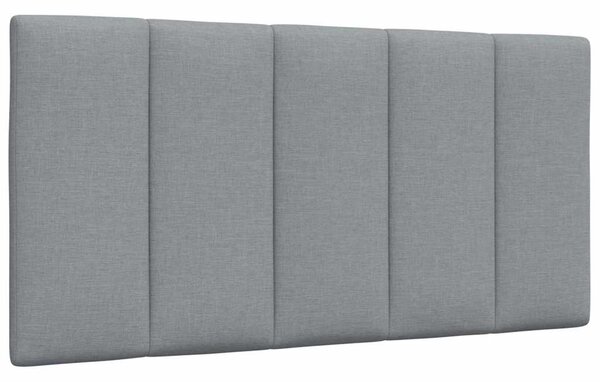 Krevet s madracem Hanko svjetlosivi 100x200 cm od tkanine - Siva / 100 x 200 cm